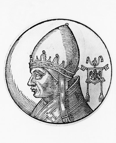 Gregorius IX:n muotokuva (Ugolino dei Conti di Segni, noin 1170-1241). tekijältä Unbekannt Unbekannt