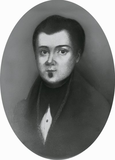 Jacopo Ruffinin (1805-1833), italialaisen lääkärin ja patriootin muotokuva, kaiverrus tekijältä Unbekannt Unbekannt