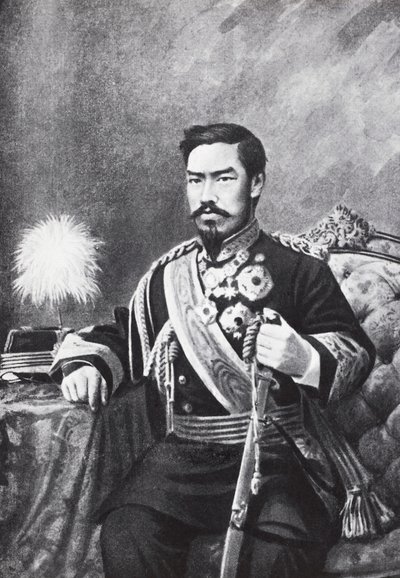 Japanin keisarin Meijin muotokuva (Mutsuhito tekijältä Unbekannt Unbekannt