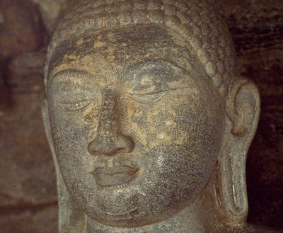 Sri Lanka, Polonnaruwa, Gal Viharan Buddhan patsaan yksityiskohta (UNESCOn maailmanperintöluettelo) tekijältä Unbekannt Unbekannt