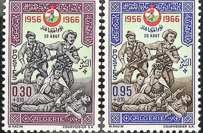Algerian itsenäisyyden postimerkit 1956-1966 tekijältä Unbekannt Unbekannt