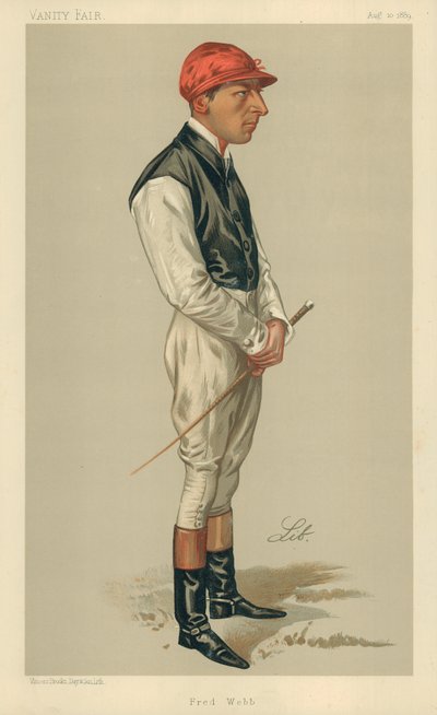 Fred Webb, 10. elokuuta 1889, Vanity Fair -sarjakuva tekijältä Liborio Prosperi
