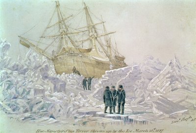 Tapahtuma kauppamatkalla: HMS Terrorin jäähän joutuminen, 15. maaliskuuta 1837. tekijältä Lieutenant Smyth