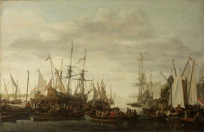 Amiraali Jan van Nesin laivan tohtori, ei-todistusten perinteen mukaan keelhauling tekijältä Lieve Pietersz. Verschuier