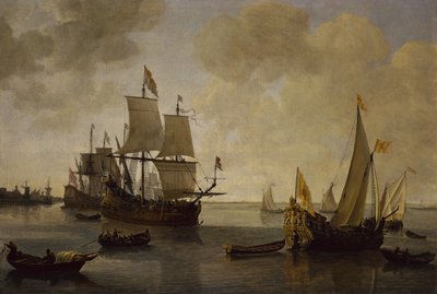 Prinssi William II of Orangen osavaltioiden jahti muiden toimitusten kanssa (öljy kankaalle) tekijältä Lieve Verschuier