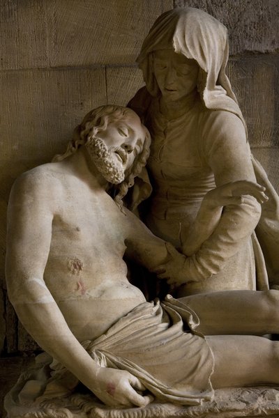 Pieta, yksityiskohta tekijältä Ligier Richier