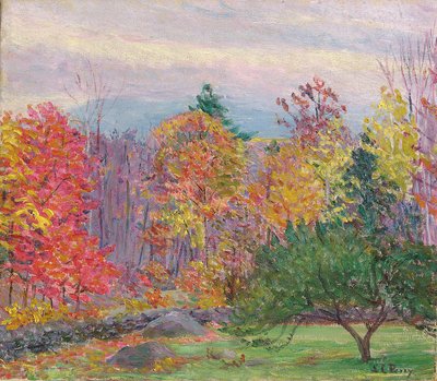 Maisema Hancockissa, New Hampshiressa, lokakuussa 1923 (öljy kankaalle) tekijältä Lilla Cabot Perry