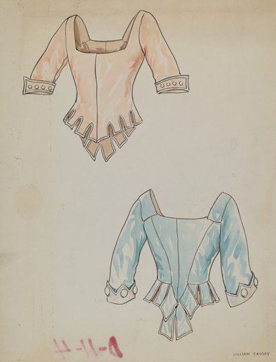 Satiini Bodice, c. 1938. tekijältä Lillian Causey