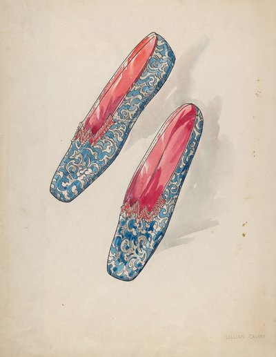 Naisten kengät, c. 1936. tekijältä Lillian Causey