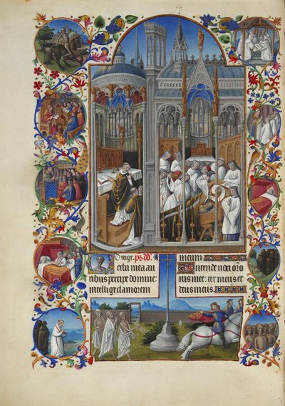 Très Riches Heures du Duc de Berry Folio 86, kääntöpuoli - Raymond Diocrès