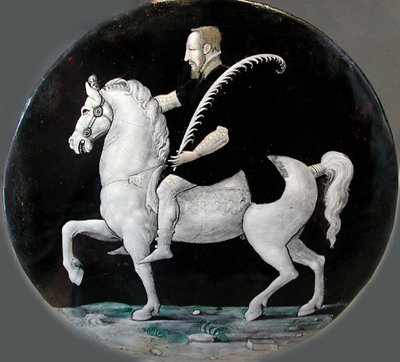 Ranskan kuningas Henrik II ratsainlautanen, 1500-luvun puoliväli. tekijältä Limousin