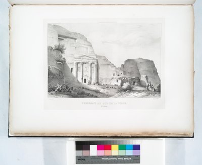 Hauta kaupungin eteläosassa, Petra tekijältä Linant (Linant Pasha) Bellefonds