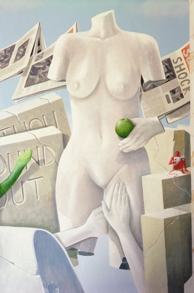 Lust, 11. käskyn oikeudelliset seuraukset (akryyli kankaalle) (akryyli kankaalle) tekijältä Lincoln Seligman