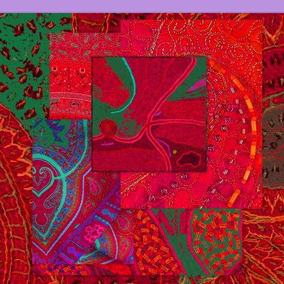 COLLAGE OF COLOR, 2018 (sekatekniikka) tekijältä linda arthurs