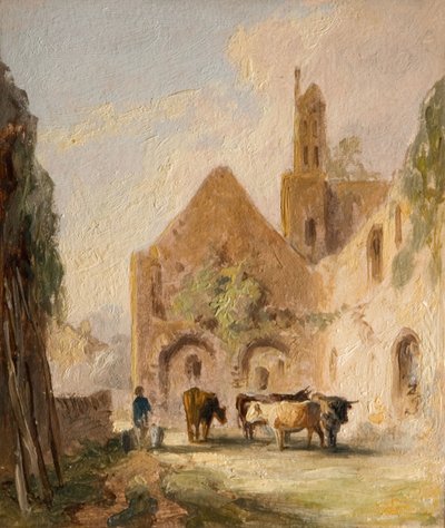 Kirkstall Abbeyn rauniot [päivätty] - Kirkstall Abbeyn rauniot. tekijältä Lines Family