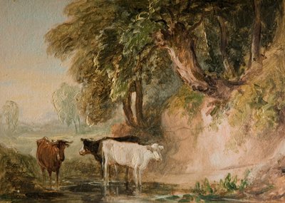 Pastoraalinen kohtaus karjan kanssa, [1800-luku]. tekijältä Lines Family