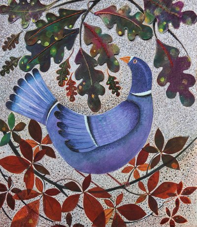Pidge, 2022 (mixed media on linen) tekijältä Lisa Graa Jensen