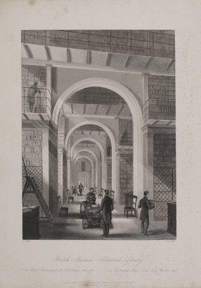 British Museum, Holborn, n. 1850 (kaiverrus) tekijältä Llewellyn (after) Jewitt