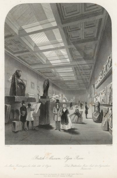 Elgin-huone British Museumissa tekijältä Llewellyn Jewitt