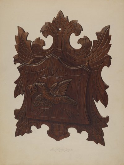 Seinäteline sanomalehtiä varten, 1939. tekijältä Lloyd Charles Lemcke