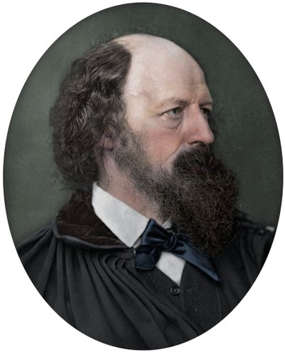 Alfred Tennyson, DCL, FRS, englantilaisen runoilijan palkinnon saaja, 1883 tekijältä Lock and Whitfield