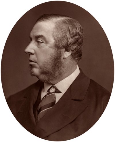 George Sclater-Booth kansanedustaja, paikallishallinnon puheenjohtaja, 1878. tekijältä Lock and Whitfield