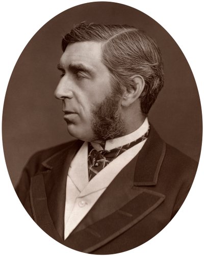 Oikea Hon George Joachim Goschen, Lontoon kaupungin kansanedustaja, 1877. tekijältä Lock and Whitfield