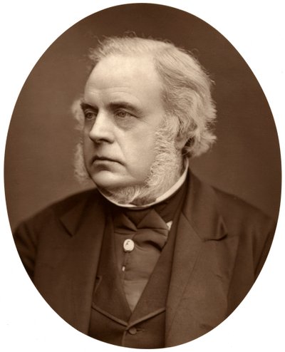 Oikea Hon John Bright, Birminghamin kansanedustaja, 1876. tekijältä Lock and Whitfield