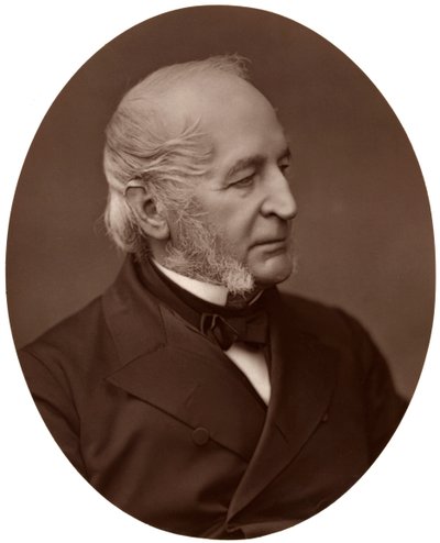 Oikea Hon Spencer Walpole, kansanedustaja, brittiläinen konservatiivipoliitikko, 1876. tekijältä Lock and Whitfield