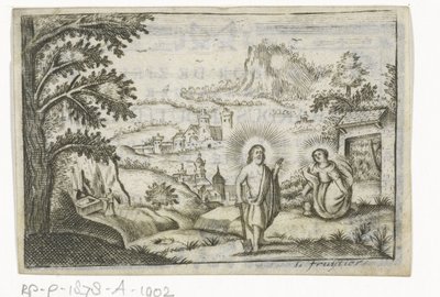 Kristus ilmestyy Magdalan Marialle tekijältä Lodewijk Joseph Fruytiers