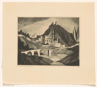 Corte I (alkuperäinen nimi) tekijältä Lodewijk Schelfhout (signed by artist)