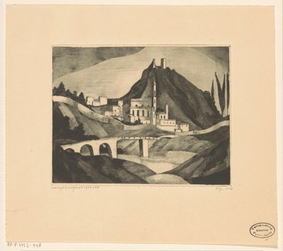Corte I (alkuperäinen nimi) tekijältä Lodewijk Schelfhout (signed by artist)