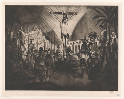 Golgata II (alkuperäinen nimi) tekijältä Lodewijk Schelfhout (signed by artist)