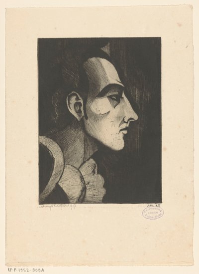 Pierrot I (alkuperäinen nimi) tekijältä Lodewijk Schelfhout (signed by artist)