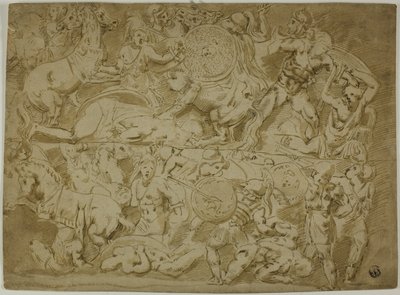 Amazonien taistelu tekijältä Lodovico Carracci