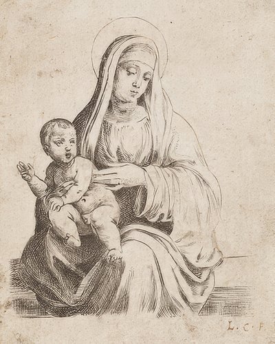 Kaunis pieni Madonna Giacomo Francia tekijältä Lodovico Carracci