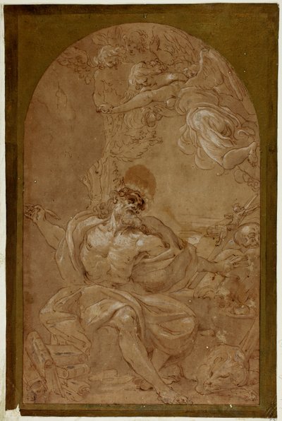 Opiskelu Saint Jeromelle tekijältä Lodovico Carracci