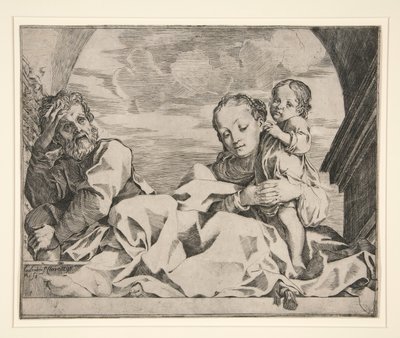 Pyhä perhe tekijältä Lodovico Carracci