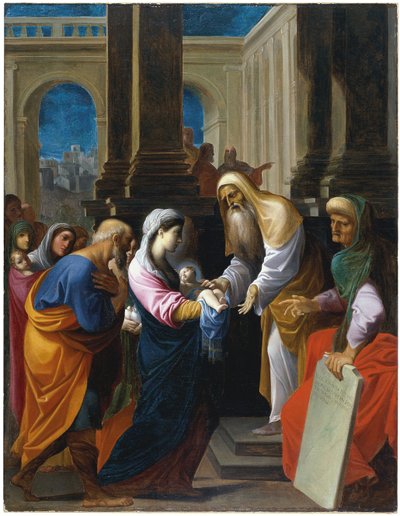 Esitys temppelissä tekijältä Lodovico Carracci