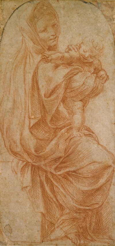 Neitsyt ja lapsi, 1575-1619 tekijältä Lodovico Carracci