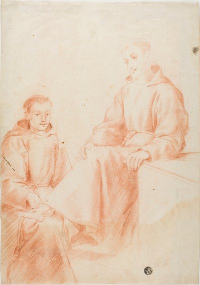 Kaksi munkkia tekijältä Lodovico Carracci