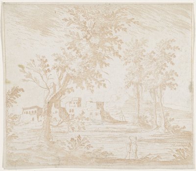 Maisema raunioineen tekijältä Lodovico Mattioli (attributed to)
