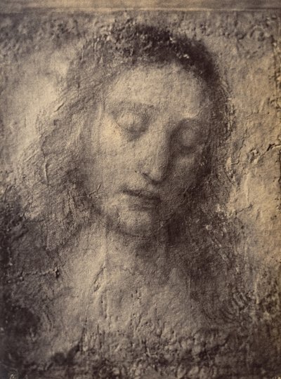 [Kopio Kristuksen päästä Leonardo da Vincin "Viimeinen ehtoollinen"], 1857-61. tekijältä Léon Gérard
