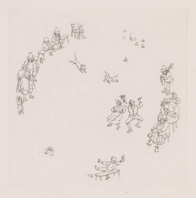 Revelers (Ribauds et Ribaudes) tekijältä Léonce Justin Alexandre Petit