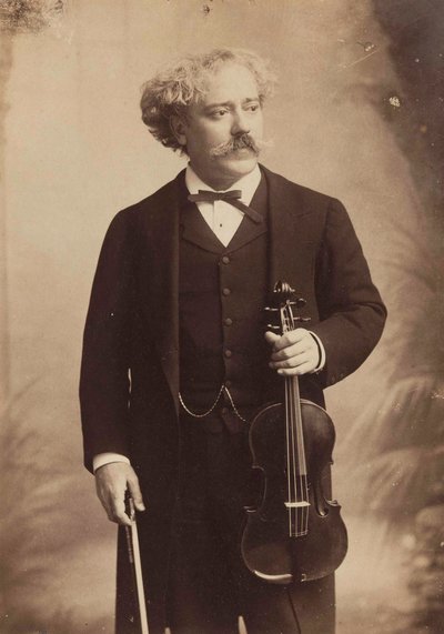 Viulisti ja säveltäjä Paul de Sarasate muotokuva 1844-1908, n. 1895. tekijältä London . Photo studio Elliott and