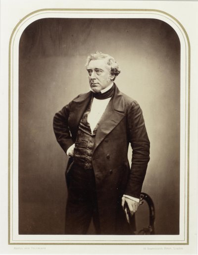 Robert Stephensonin muotokuva 1803-1859, 1856. tekijältä London . Photo studio Maull and