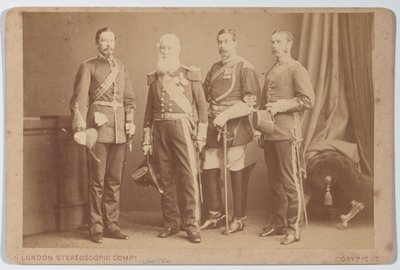 Sartoriuksen perheen jäseniä, noin 1870 tekijältä London Stereoscopic Company