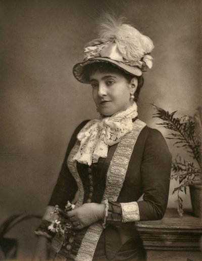 Adelina Patti, italialainen oopperadiiva, 1882. tekijältä London Stereoscopic and Photographic Co