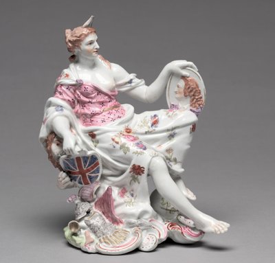 Britannian hahmo, n. 1750-60. tekijältä Longton Hall Porcelain Factory