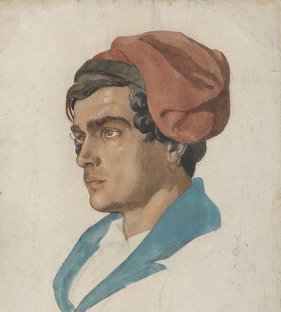 Päätutkimus kalastajasta Caprilta, n. 1849. tekijältä Lorenz Frølich
